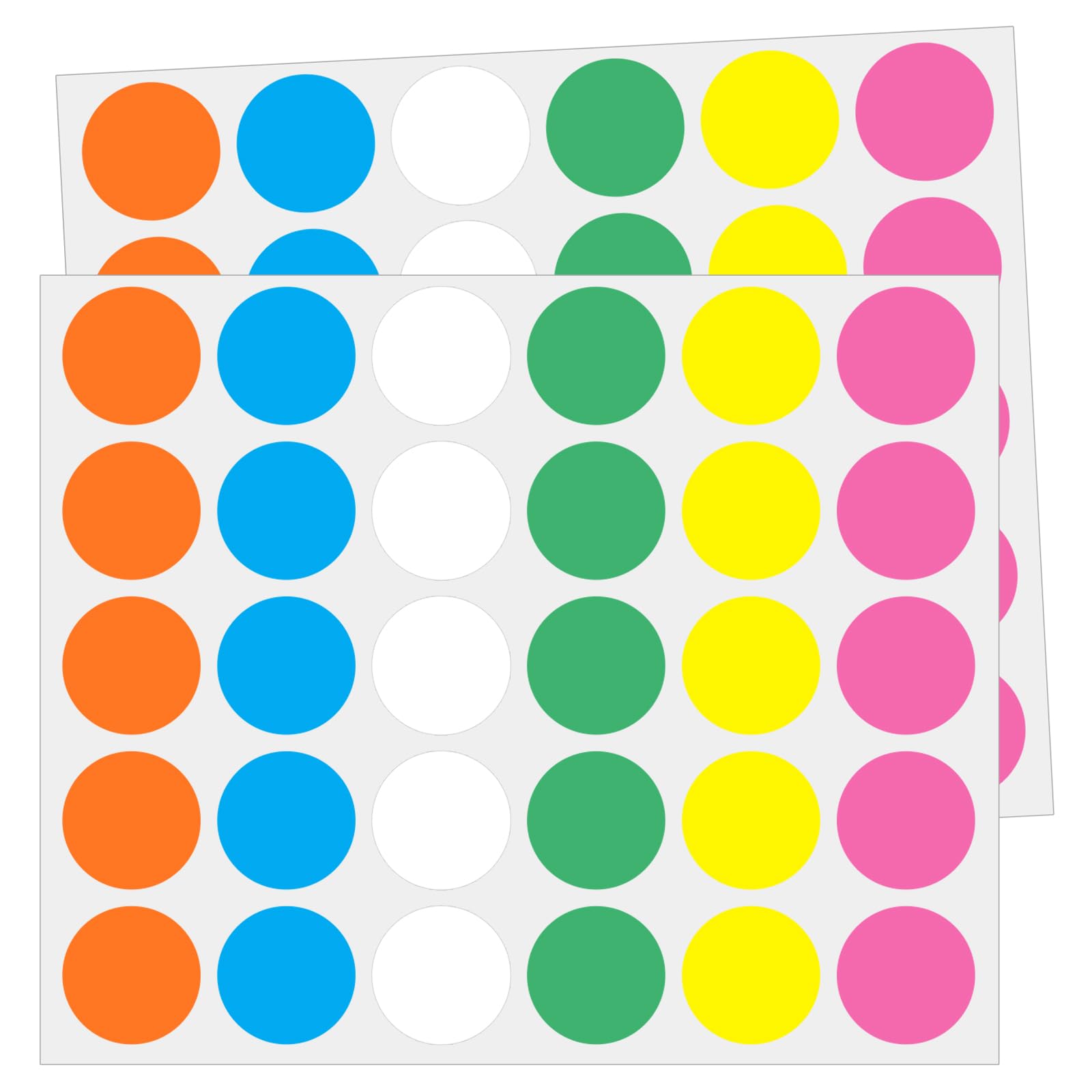Color Code Dot Stickers,660 Pack, 1" Round Colored Dot Stickers Labels - 6 Colors
