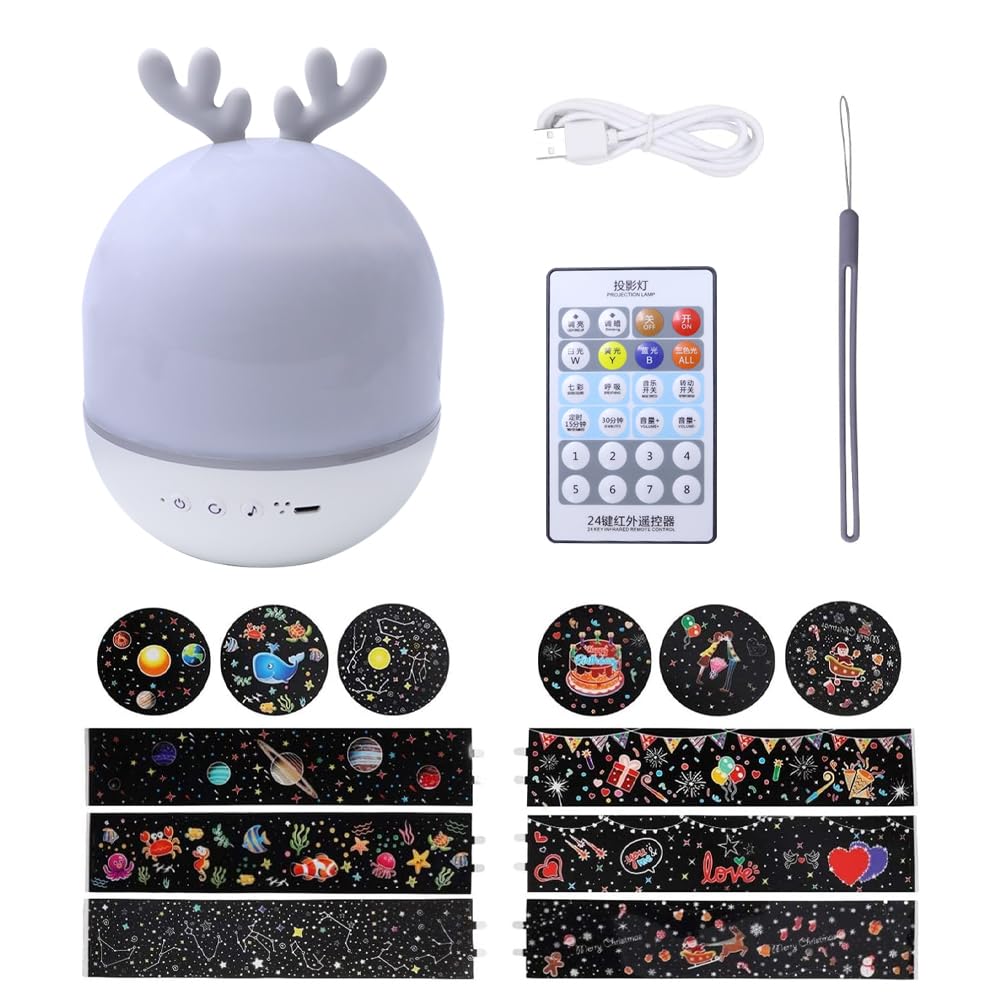 Ieron Night Light Projector, Projector Light with 8 Music and Remote Control