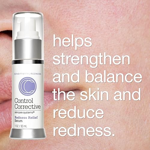 Miniatura 5 de CONTROL CORRECTIVE - Suero para aliviar el enrojecimiento, 1 onza – Extractos botánicos y vitaminas que equilibran la piel, calma, hidrata y
