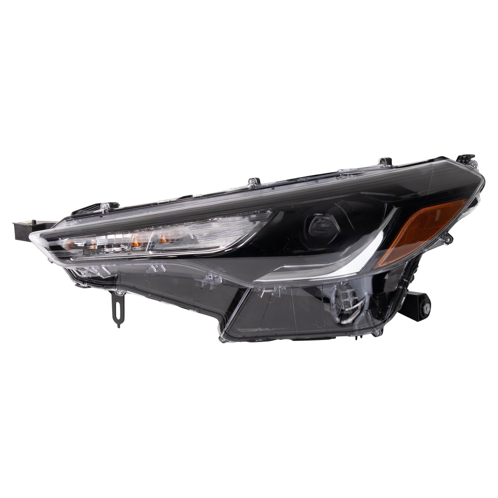 TRQ Driver Side Headlight Assembly LED Composite Compatible with 2022-2024 Toyota Corolla Cross L LE TO2502313
