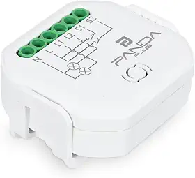 Interruptor Inteligente Mini Módulo Relé Wifi 2 Canais 10A Alexa Google App Tuya SmartLife Bivolt 2300W Automação Com Suporte Fixador Panda Plus - Branco 2 Canais