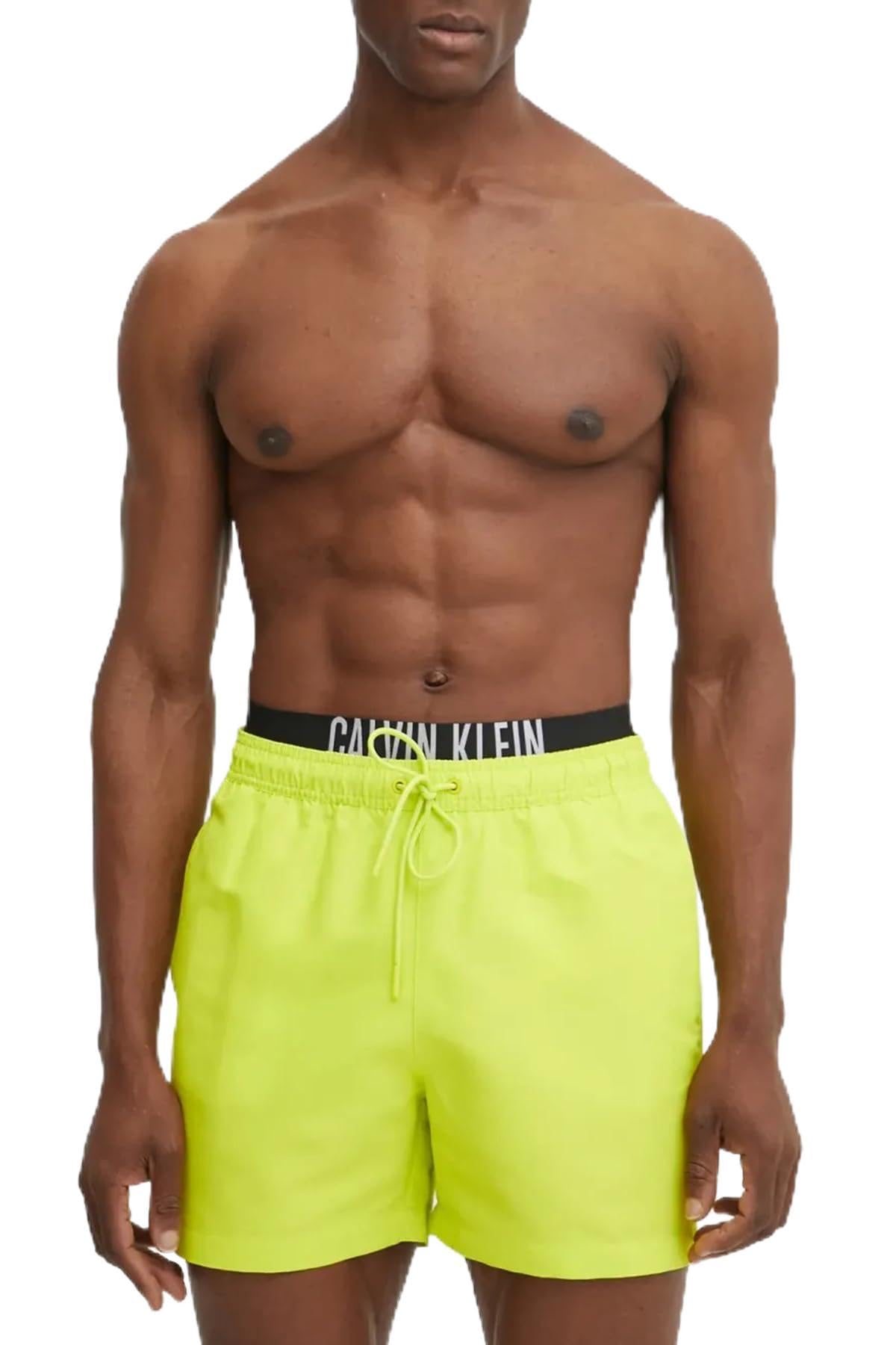 Calvin Klein Boardshorts Uomo, Giallo (Lemonade Yellow), XL