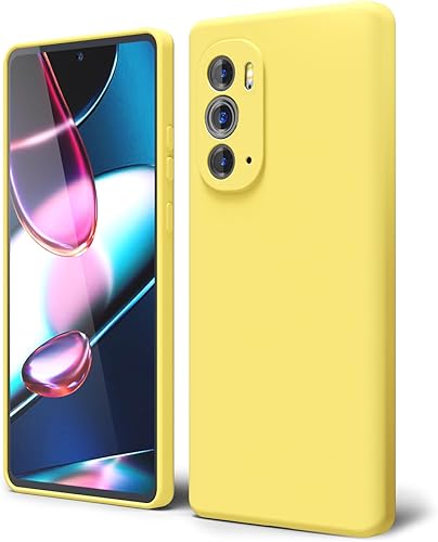 Miniatura 1 de oakxco Funda para teléfono Moto Edge Plus 2022Edge Plus 5G UW 2022 de silicona líquida, bonita funda delgada de goma suave TPU lisa para mujeres y