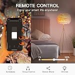 TREATLIFE Smart Dimmer Plug, 2.4GHz WiFi Outdoor Smart Plug Works with Alexa, Google Home, IP44 Outdoor Dimmer for Dimmable Lights, Max Power 400W
