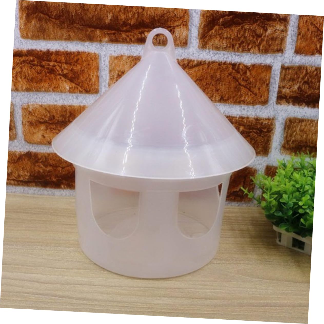 Toddmomy 2 Comederos para Pájaros para Exteriores De Plástico Antiderrames Resistentes A La Intemperie.