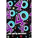 Amscan 579795 The Party Continuous 40th Birthday Table Cover 54" x 102" Multicolor