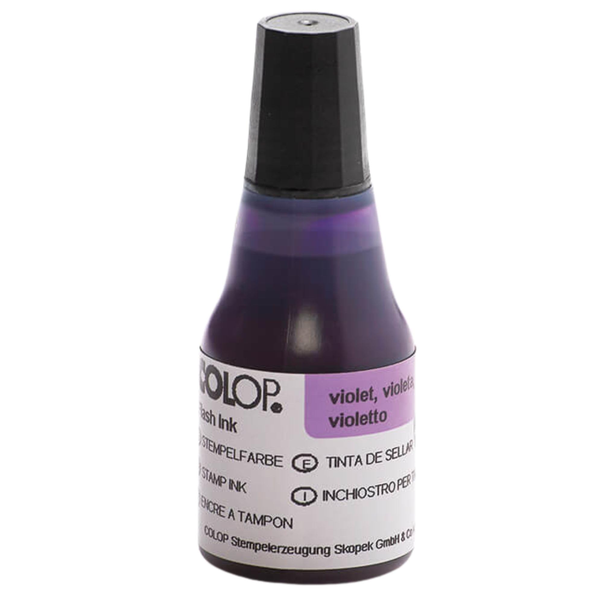 COLOP EOS Ink Violet - 25ml | 146964 | Refresher Ink for COLOP EOS Stamp | Motivation Stamp Refil Ink
