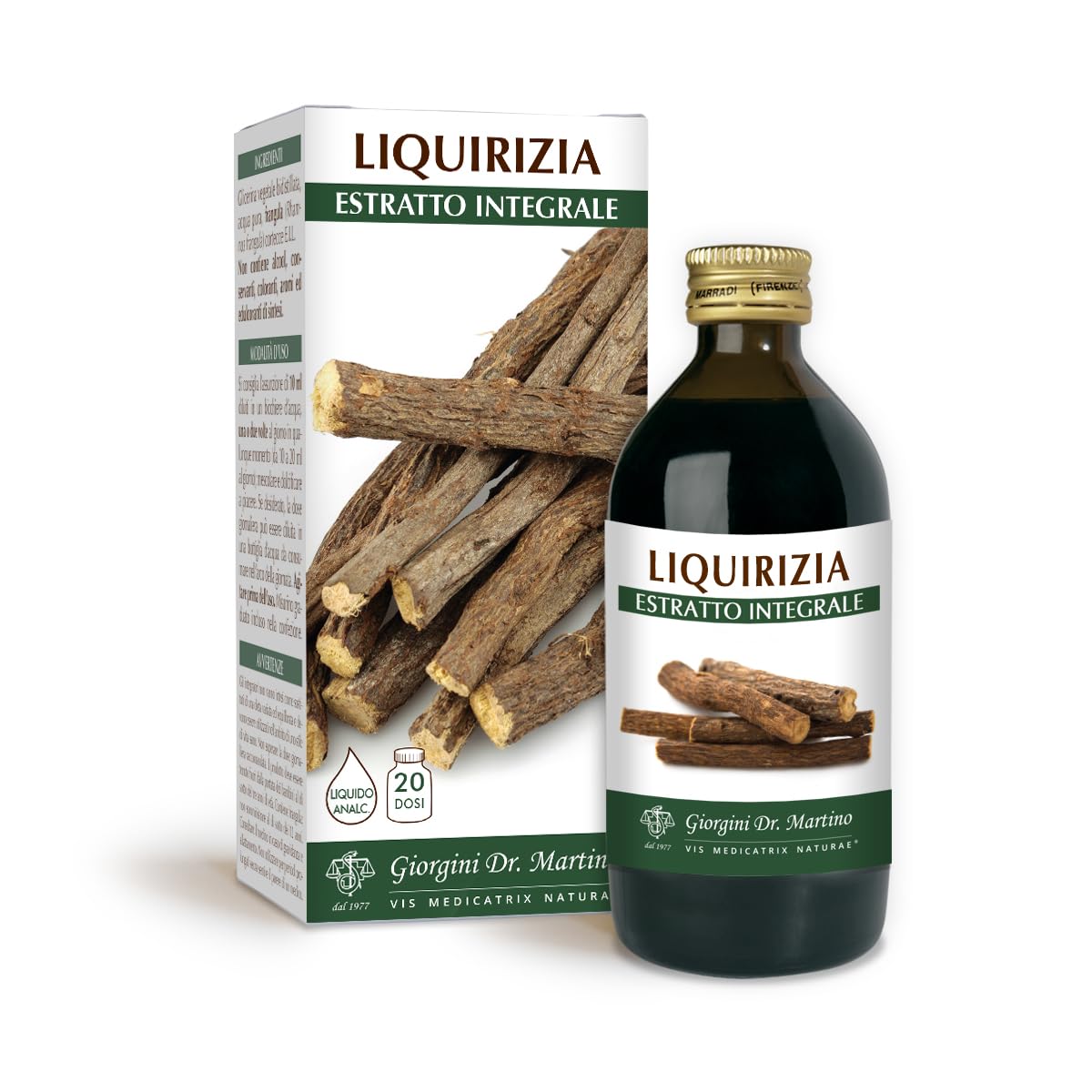 Dr Giorgini LIQUIRIZIA Estratto Integrale Liquido Analcoolico - 200 ml