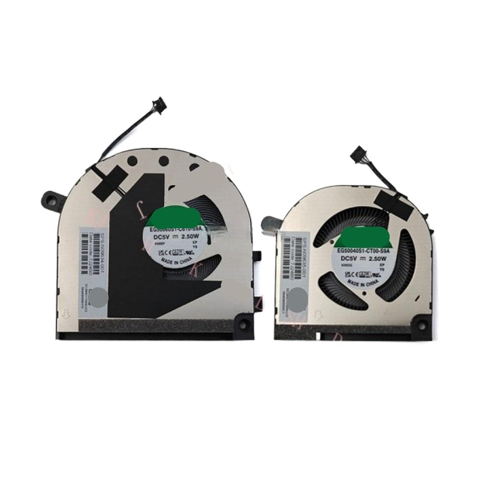 LWJYIPETZQ 1PCS 15-EW 15-EW0013DX 15-EW0023DX 15-EY 15-EY0013DX 15-EY1077WM Fan(CPU Fan GPU Fan)