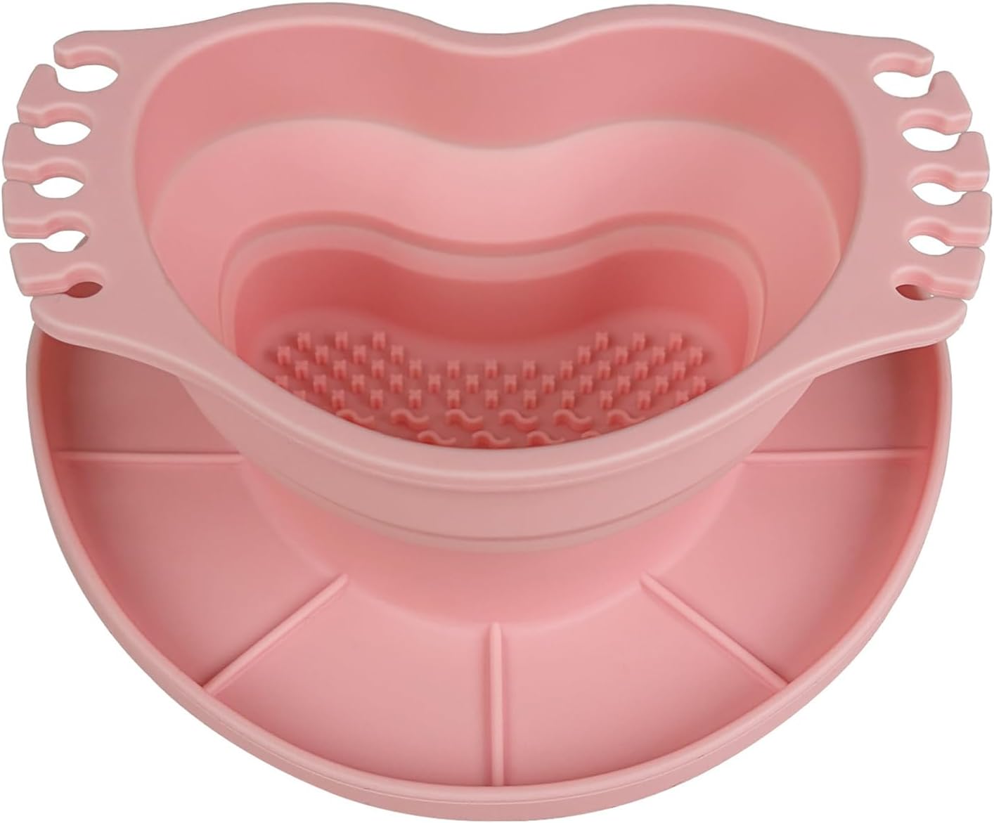 Foldable Silicone Paint Brush Washer with Drying Rack Portable Brush Container for Acrylic Watercolor Painting Elastomer Folding Washer