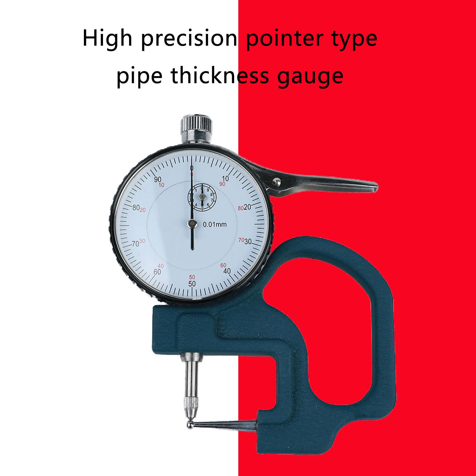 Ubxvamm Precise Thicknesses Gauge 0-10mm Ranges Measuring Tool for Various Materials High Accuracy Metal 0.1mm Resolution
