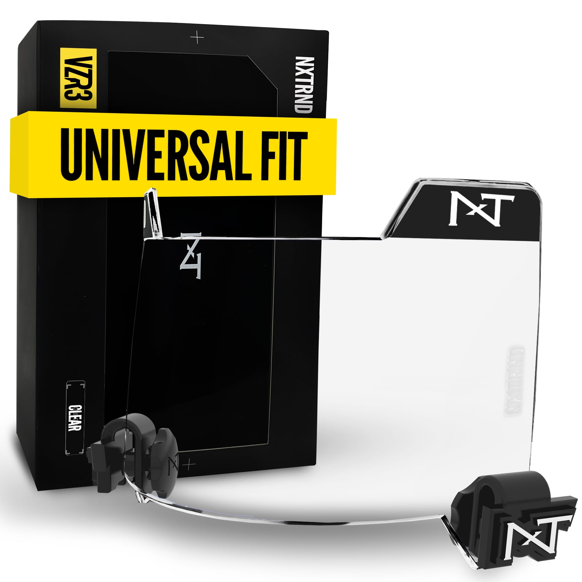 Nxtrnd VZR3 Football Visor, Curved Lens Technology, Fits Adult & Youth Football Helmets