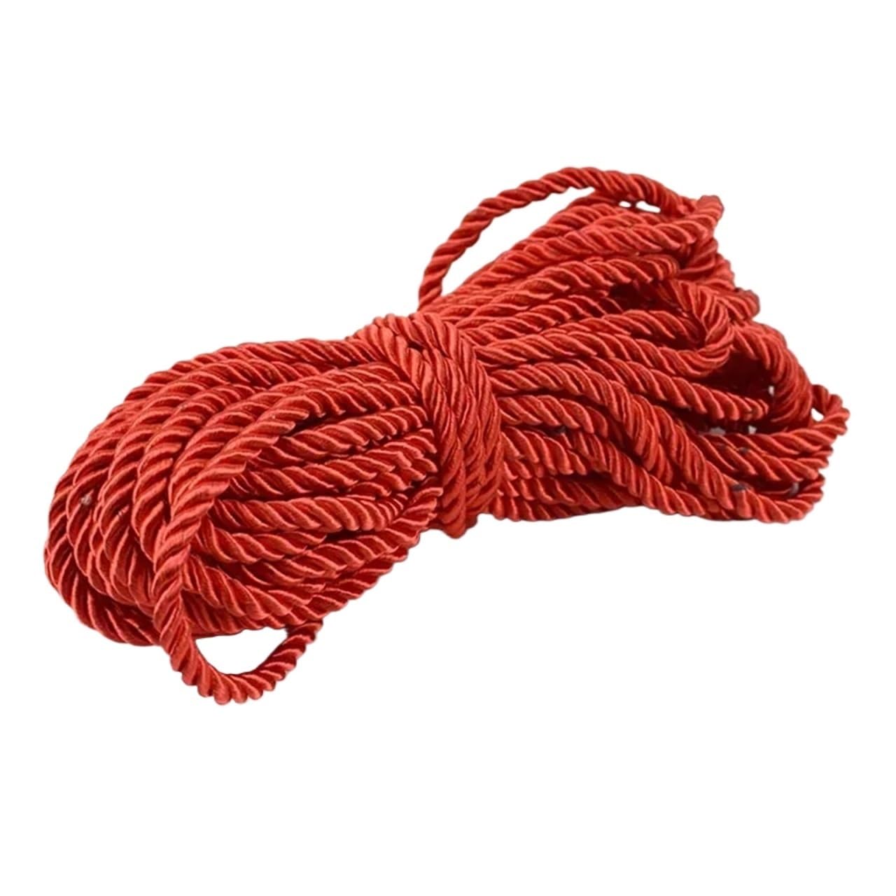 Twisted Cotton Cord 10/20M 5mm 3 Shares Twisted Cotton Nylon Cords Colorful DIY Craft Braided Decoration Rope Drawstring
