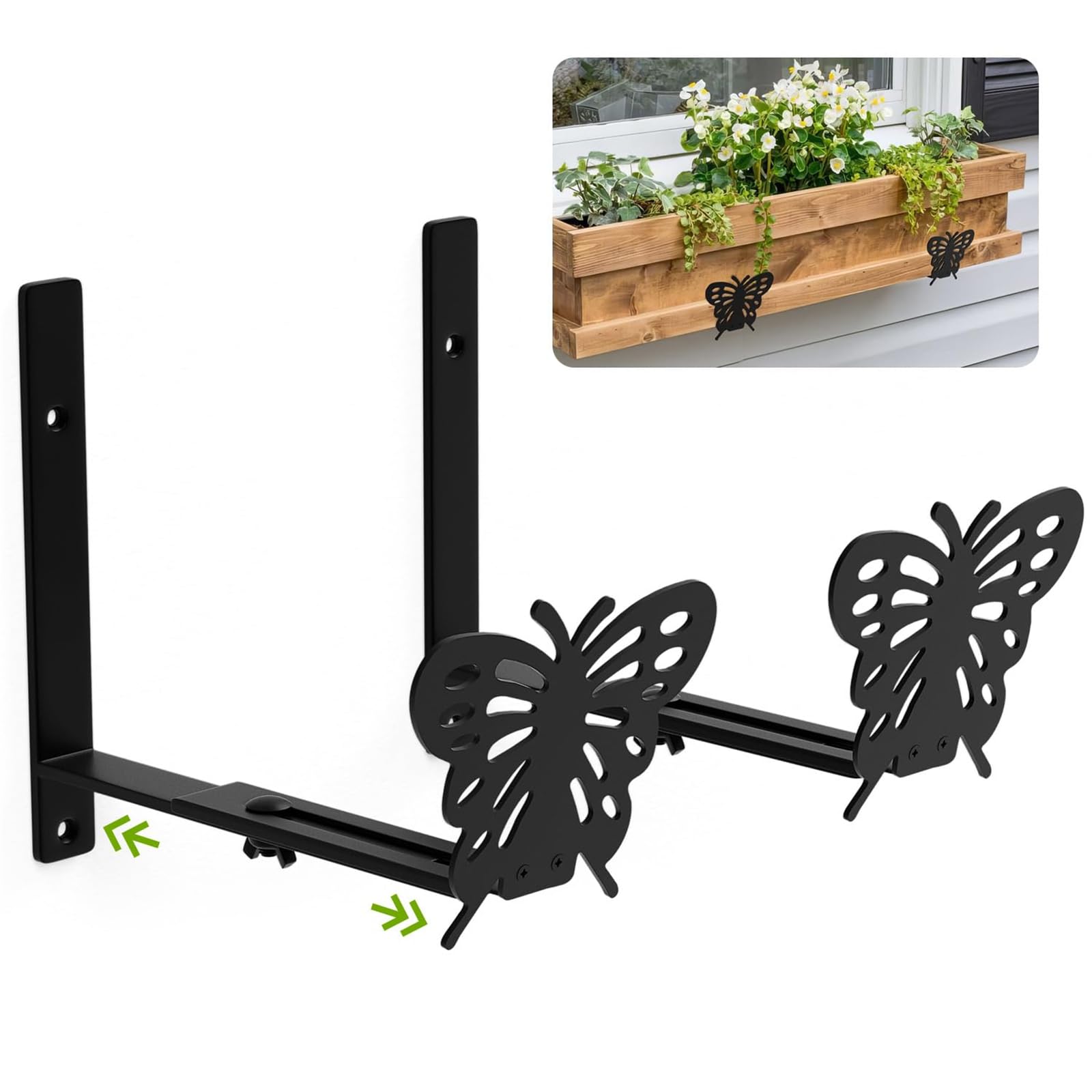 Crochet De De Fleurs D'extérieur Réglable Pour De De Balcon En Acier Carbone Et Caractéristiques Modulaires