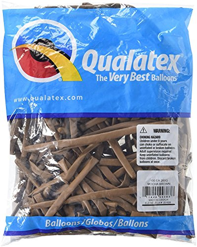 Qualatex Latex Balloons 99383 MOCHA BROWN, 260Q