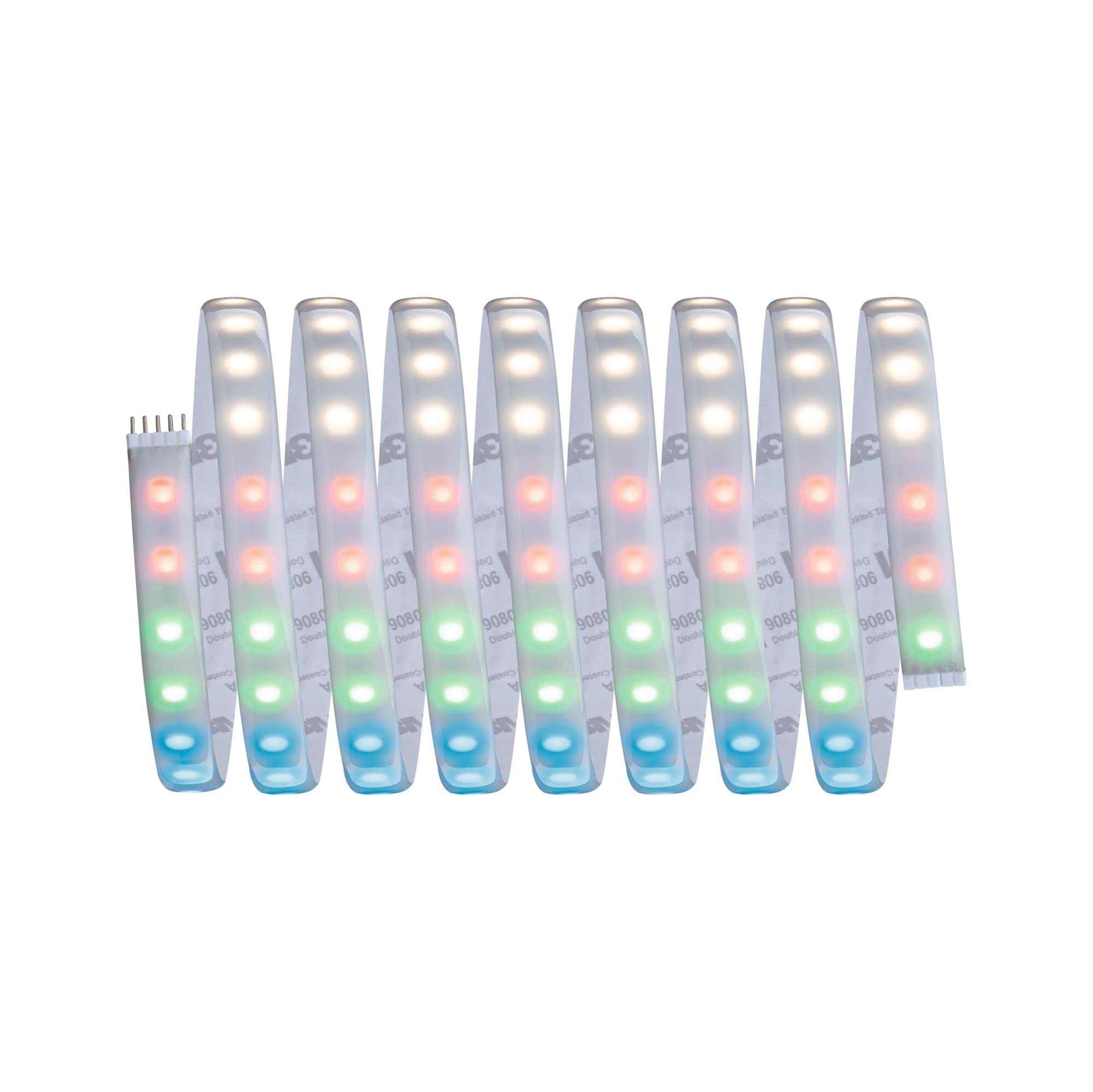 Paulmann 70529 Strip LED MaxLED 1000 RGBW juego básico IP44 33W 1000lm/m regulable 3m plateado plástico 72 LED/m 75VA