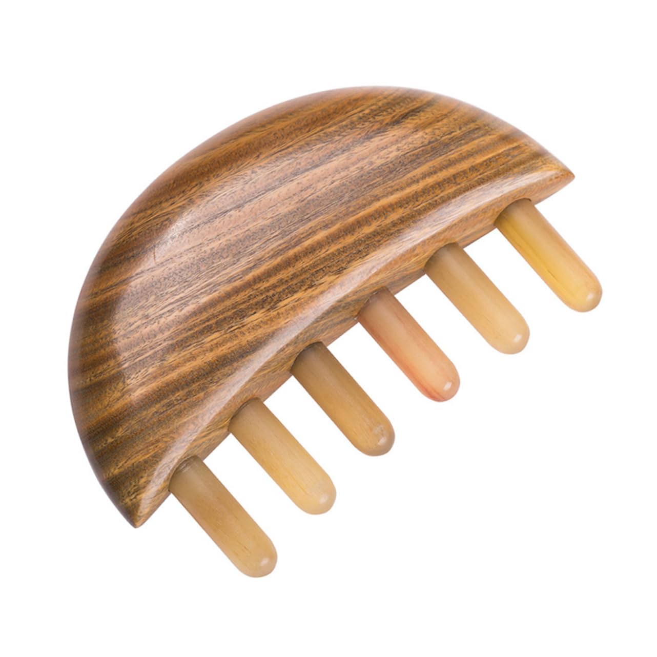 Peine de Cuerno para Cabello, Diseño de Dientes Anchos, Ligero y Fácil de Llevar, Adecuado para Viaje, Evita Enredos y Masaje del Cuero Cabelludo