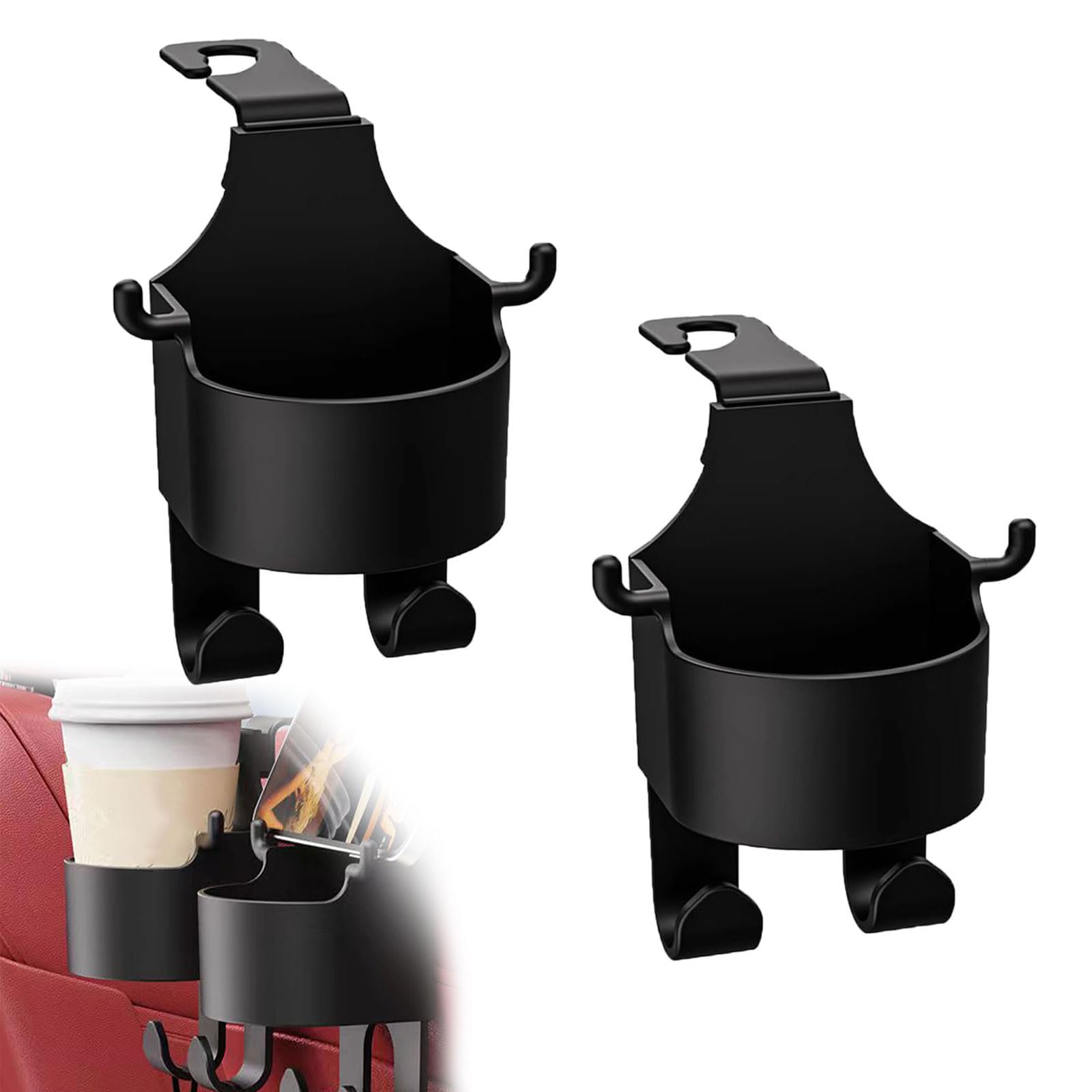 CIYODO Lot De 5 Porte-gobelets Avec Crochets En Fer Robuste