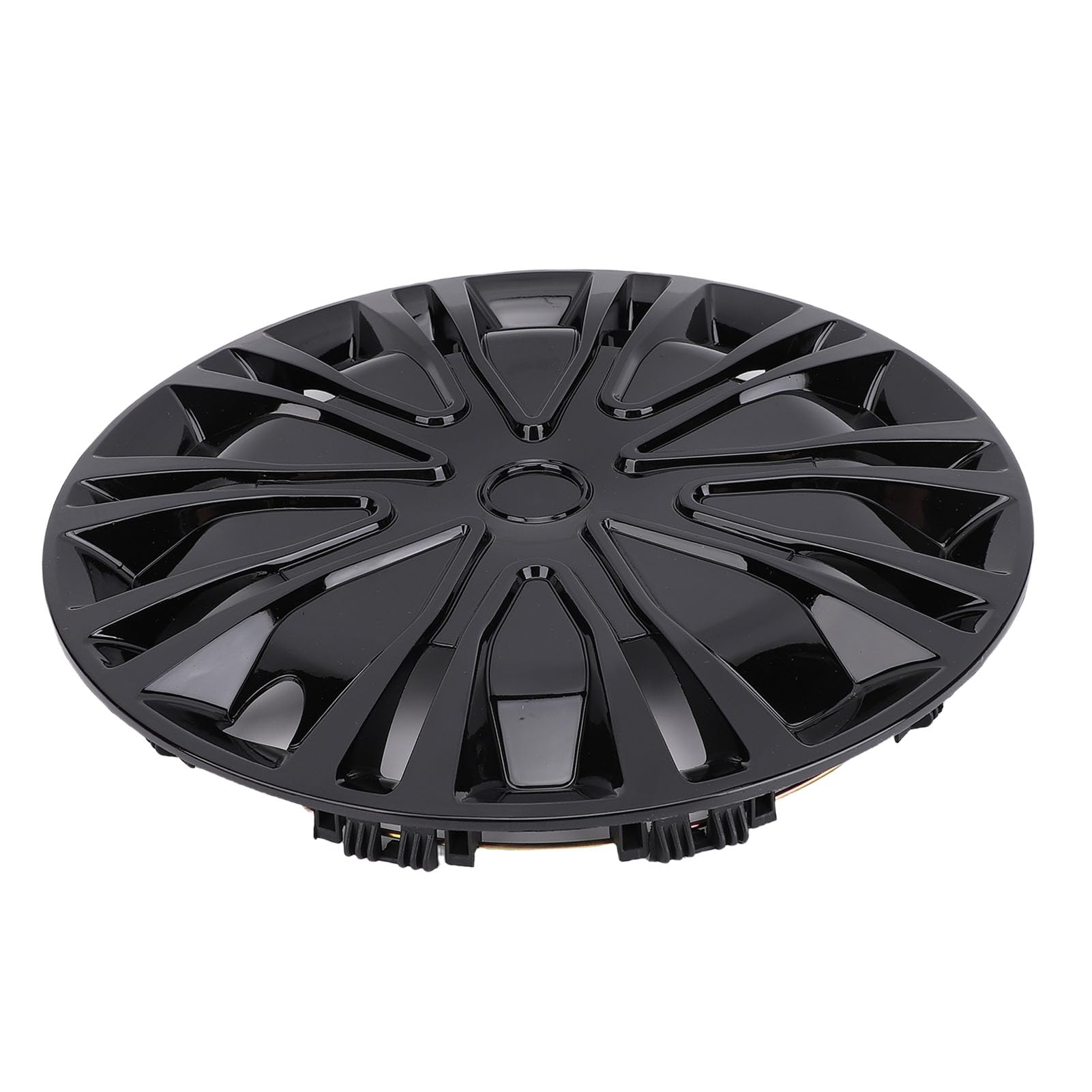 Set di Coprimozzi Eleganti da 15 Pollici Copricerchi Universali R15 per Auto SUV, Copriruote per Auto Coprimozzi da 15 Pollici (Nero)