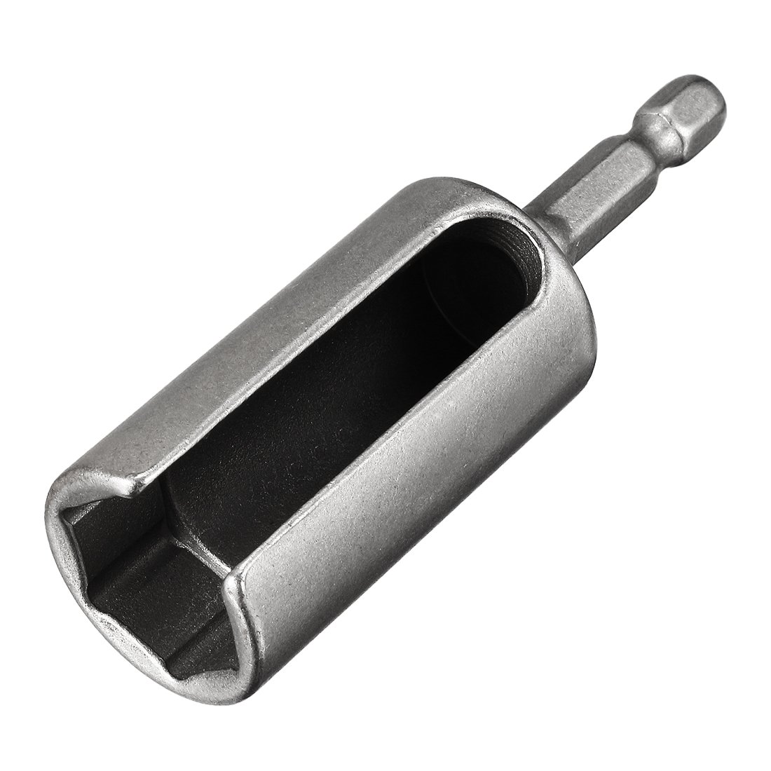 uxcell 17mm Nut Driver, 1/4" Quick-Change Hex Shank Slotted Drill Bit Socket Wrench Tool, 3 Inch Length