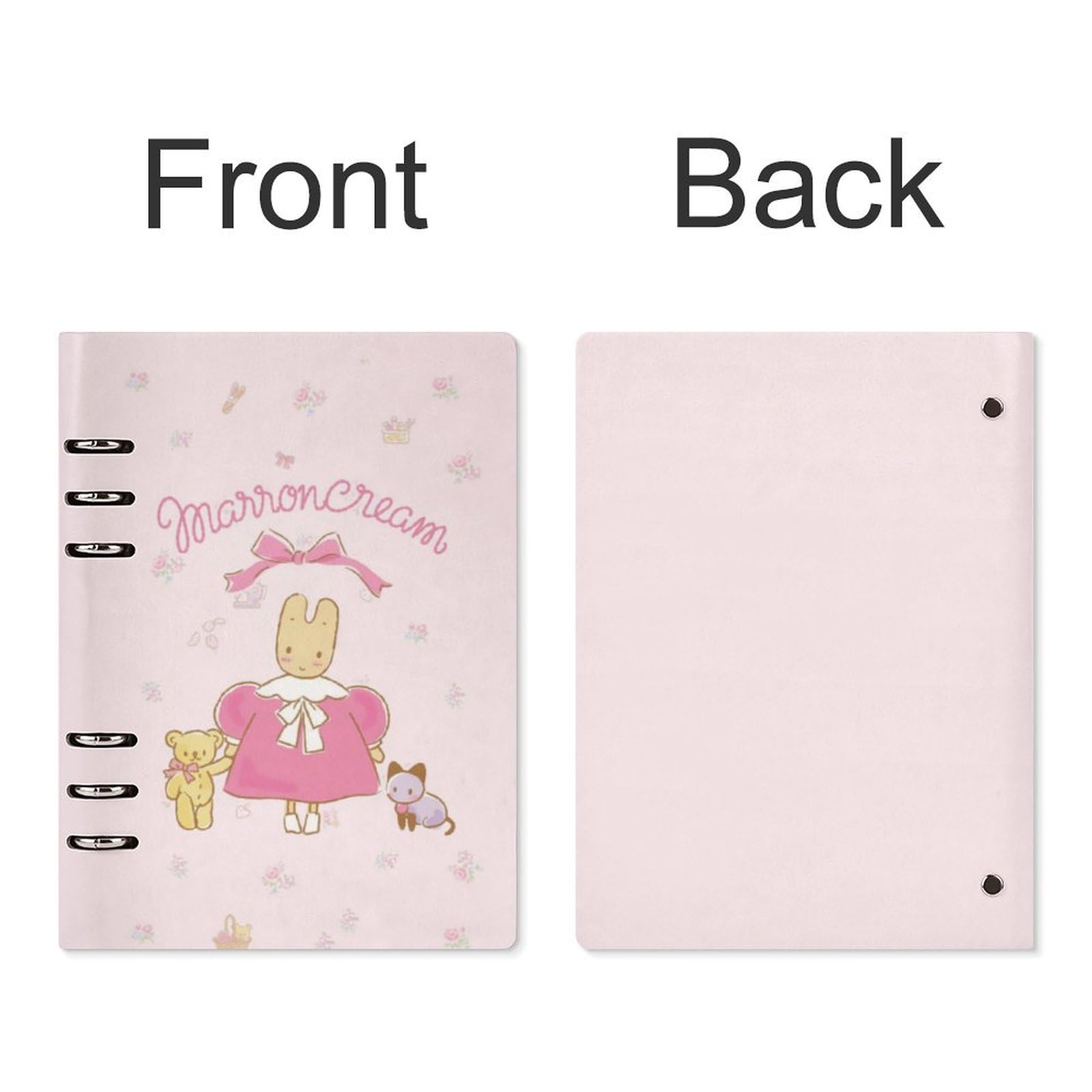 Amazon.co.jp: マロンクリーム システム手帳 PU ノートメモ帳