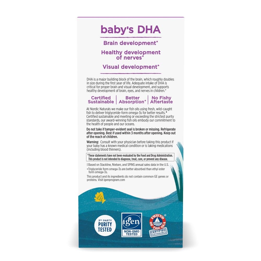 Nordic Naturals Baby’s DHA, 1050 mg Omega-3 + 300 IU Vitamin D3-4 oz — Amazon image 3