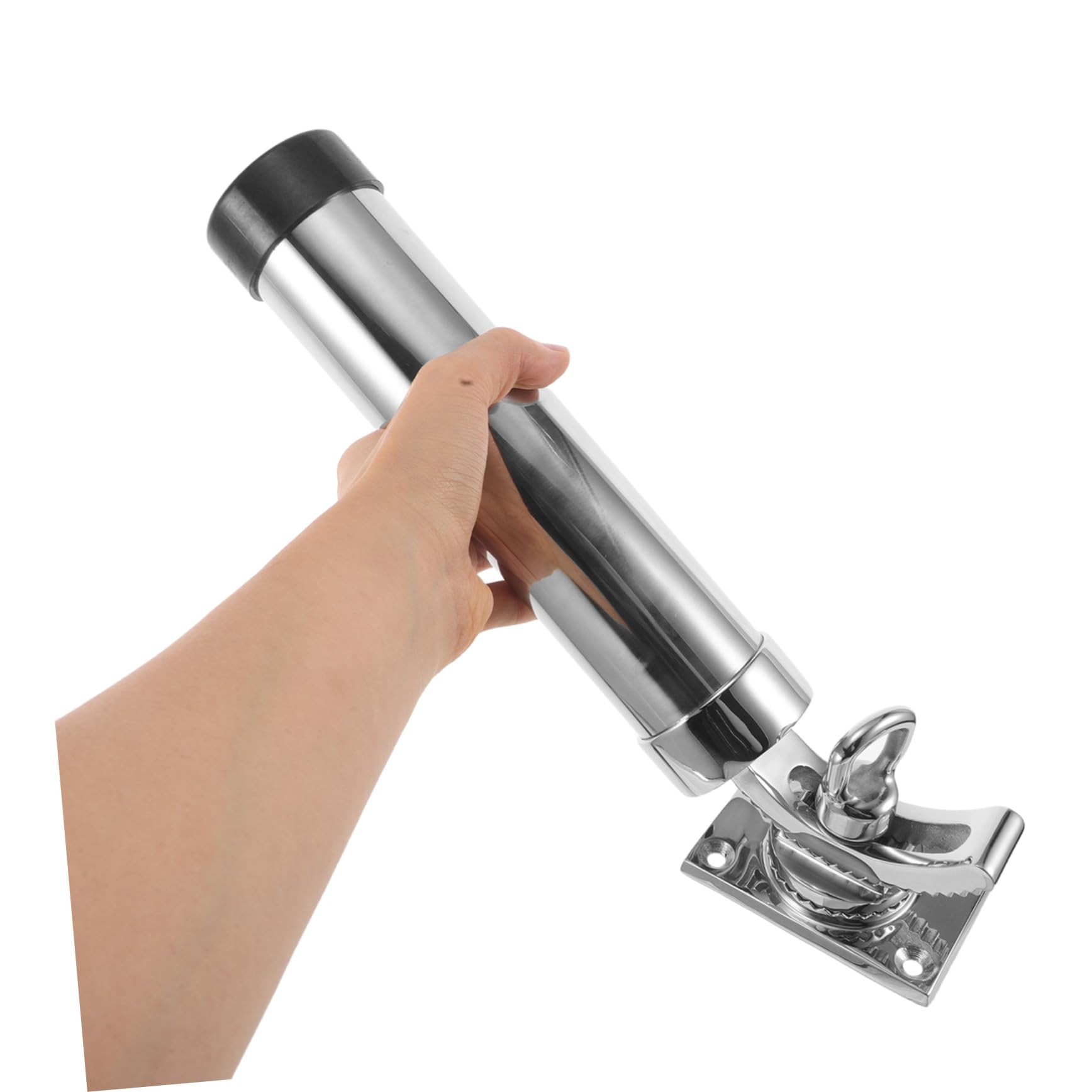 Mipcase Supporto Per Canna Da Pesca in Acciaio Marino Rotante Staffa Di Montaggio Su Ponte Per Barca Yacht e Kayak Design Stabile e Compatibile