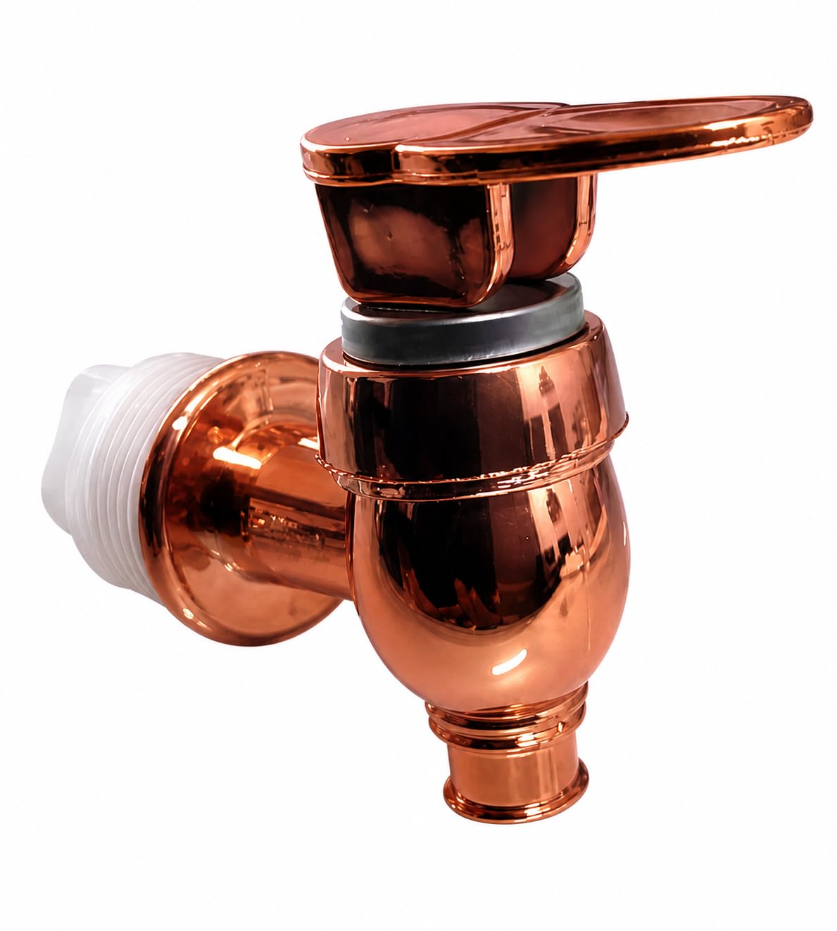 Premium Copper Finish Plastic Tap for Matka & Water Dispenser | Leak Proof PVC Bib Cock | Easy Install with Fittings-image-18