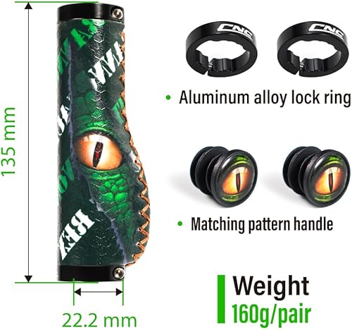 Miniatura 2 de CHooee Agarres ergonómicos para bicicleta de montaña, empuñaduras de silicona para manillar de bicicleta MTBBMX.