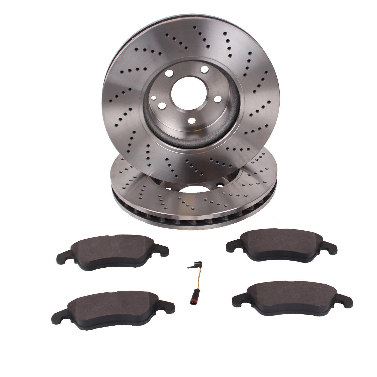 Bremsenset Vorne 295mm C-Klasse W204 SLK ATE BREMSSCHEIBEN BELÄGE VORNE FÜR MERCEDES BENZ C-KLASSE W204 S204 C204 Ate Bremsscheiben Vorne