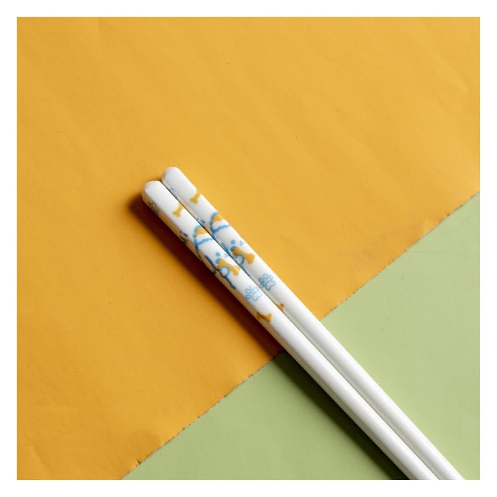 Baguettes en céramique, Cadeau japonais mignon de baguettes en porcelaine, 10 paires réutilisables céramique d'os haute qualité Chine(O)