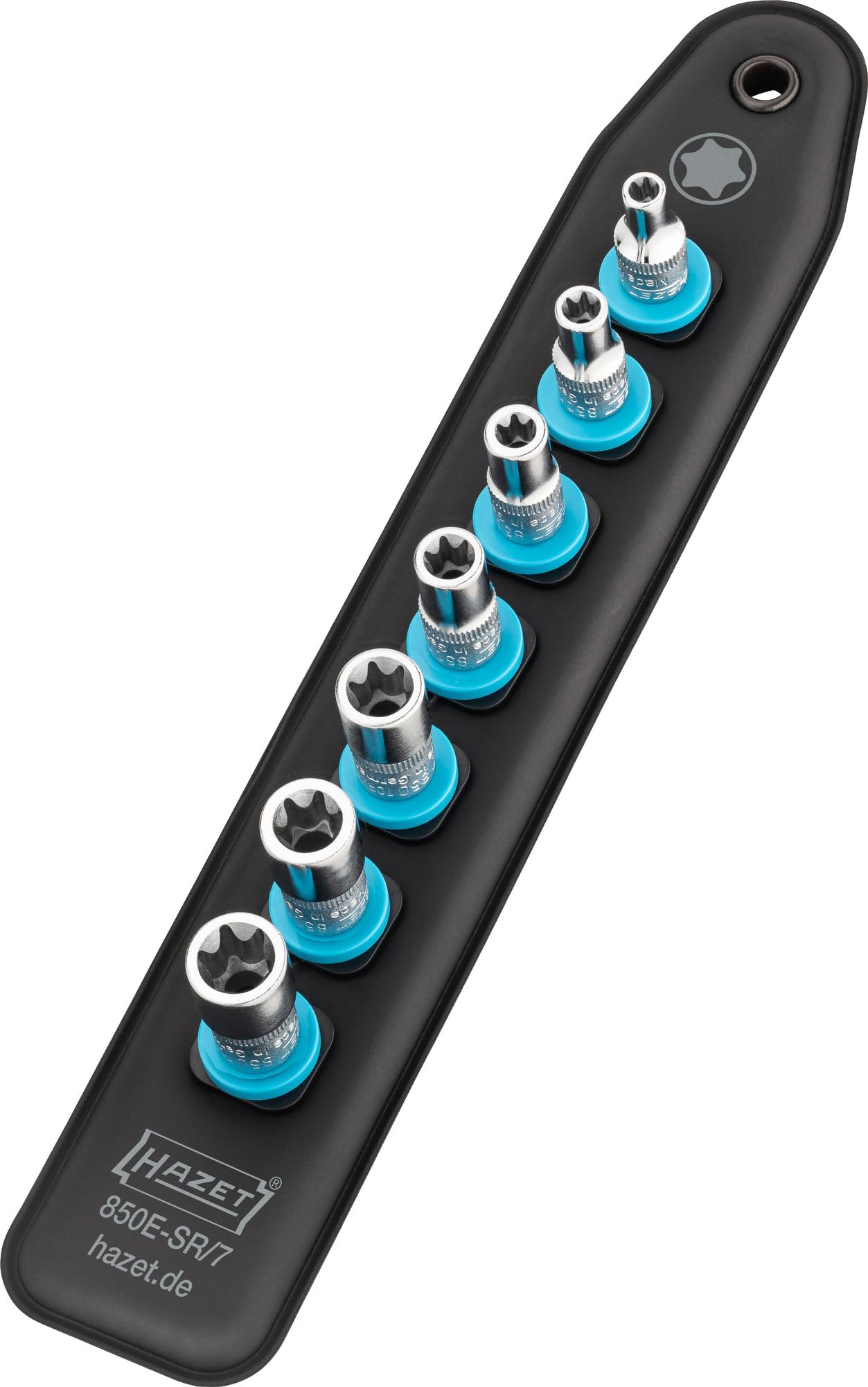 Hazet 850E-SR/7 SmartRail External Torx Socket Set, 1/4