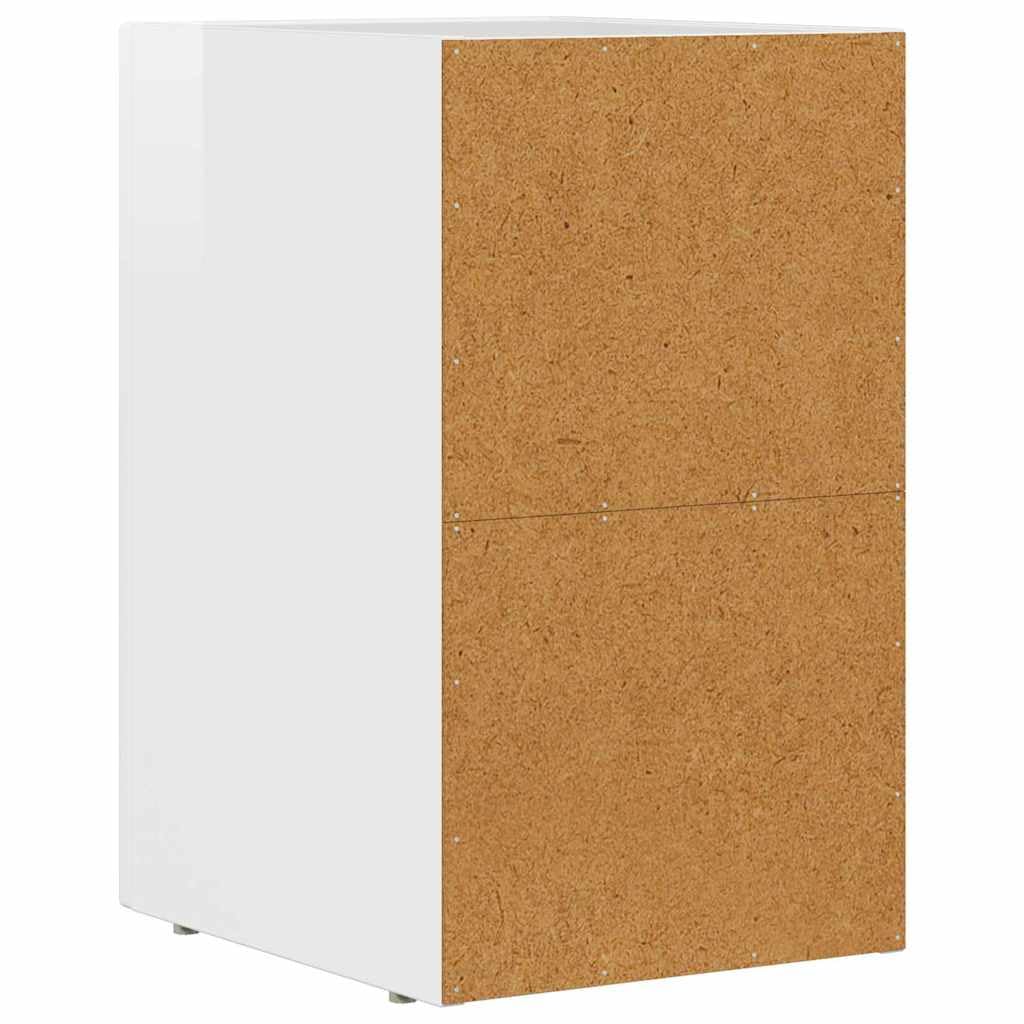 Mesita de noche blanca Juego de 2 piezas de madera con dimensiones 29,5 x 35 x 50 cm, mesita de noche moderna blanca para el dormitorio