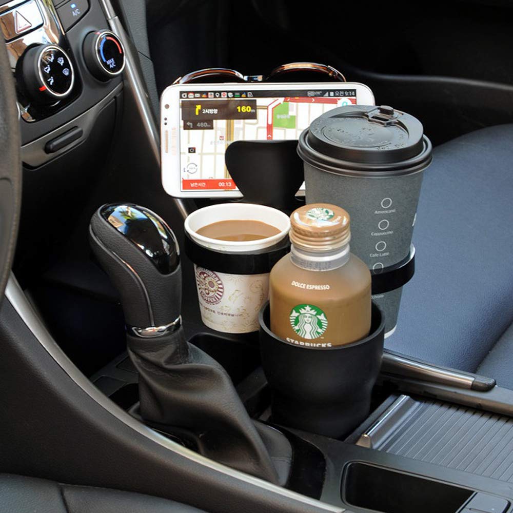 CARIF Multi Car Cup Holder Silver Color