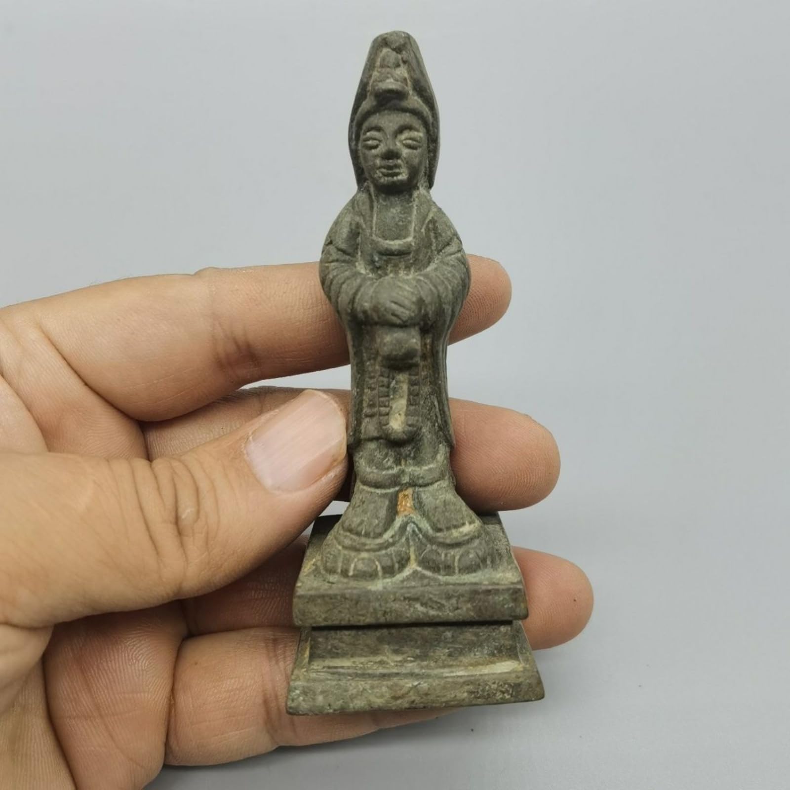 Antique Collection - Estatua de Buda, 9 cm / 3.5in, adorno de