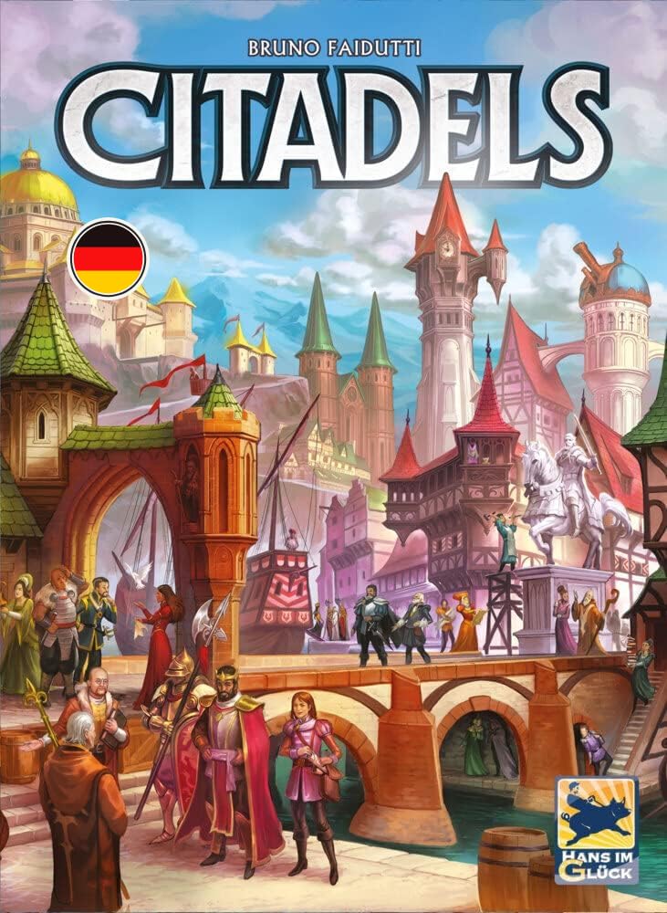 Hans im Glück | Citadels (Edizione 2023) | Gioco di Famiglia | Gioco di Carte | 2-8 Giocatori | dai 10+ Anni | 30-60 Minuti | Tedesco