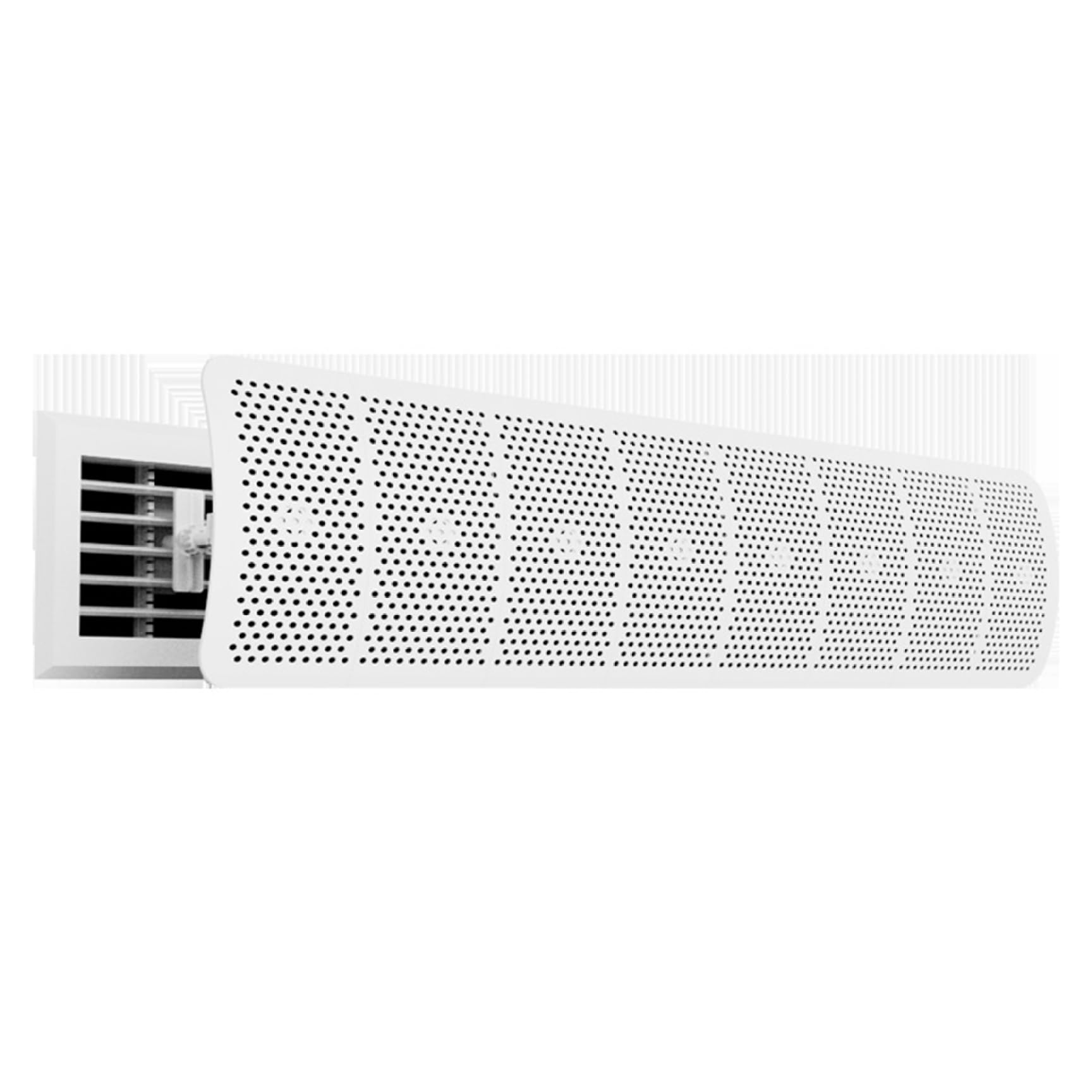 Cubierta de ventilación ajustable, accesorio de ventilación de CA de 8 pulgadas para aire acondicionado central, bloqueador de viento directo, control eficiente del flujo de aire para el hogar y la
