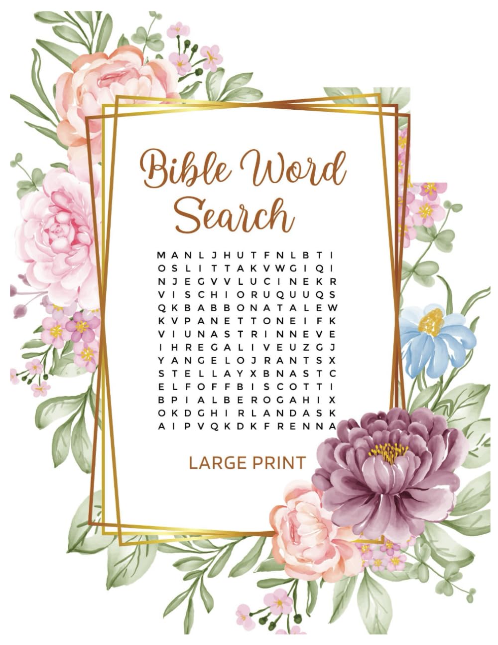Big Bible Word Search Books for Adults Seniors, and Teens - Large Print:: Words Puzzles for Seniors with 630 Unique Words to Find | 8.5x11 inches, 35 Pages