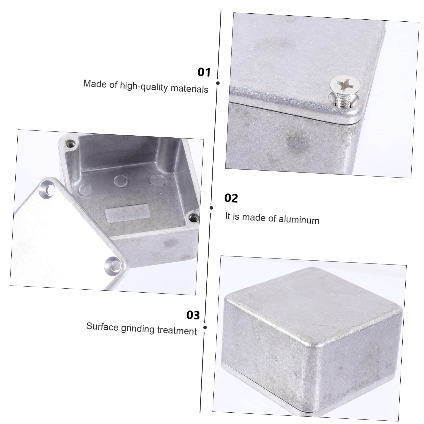 FUNOMOCYA Aluminum Box Case for Guitar Effects Pedals Enclosure for Projects Includes Screws for Easy Installation Present for Musicians