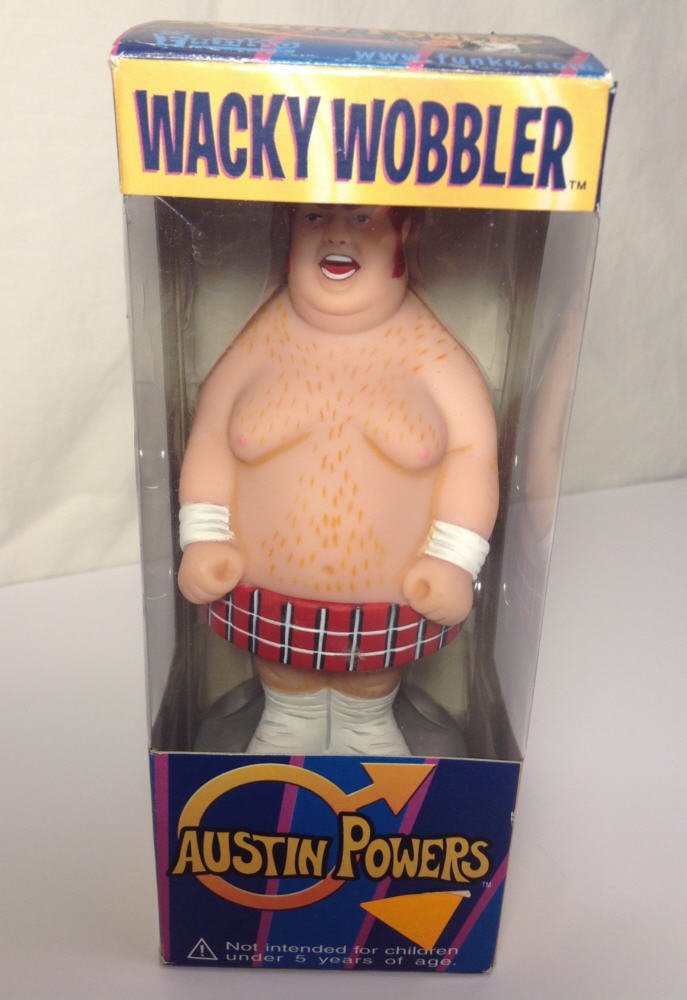 【FUNKO WACKY WOBBLER】Austin Powers 3体セット Funko Fat Bastard Wacky Wobbler Bobblehead Austin Powers