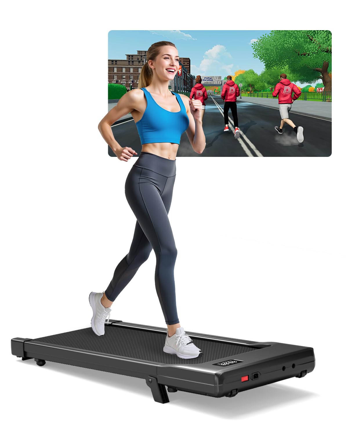 Copant Raceable Cinta de Correr para Oficina y Casa, Cinta de Andar 2,5 HP, Walking Pad Capacidad de Peso 136KG 159KG, Cinta Caminar Passadeira, Adecuado para Dispositivo Portatil Alta Tecnología