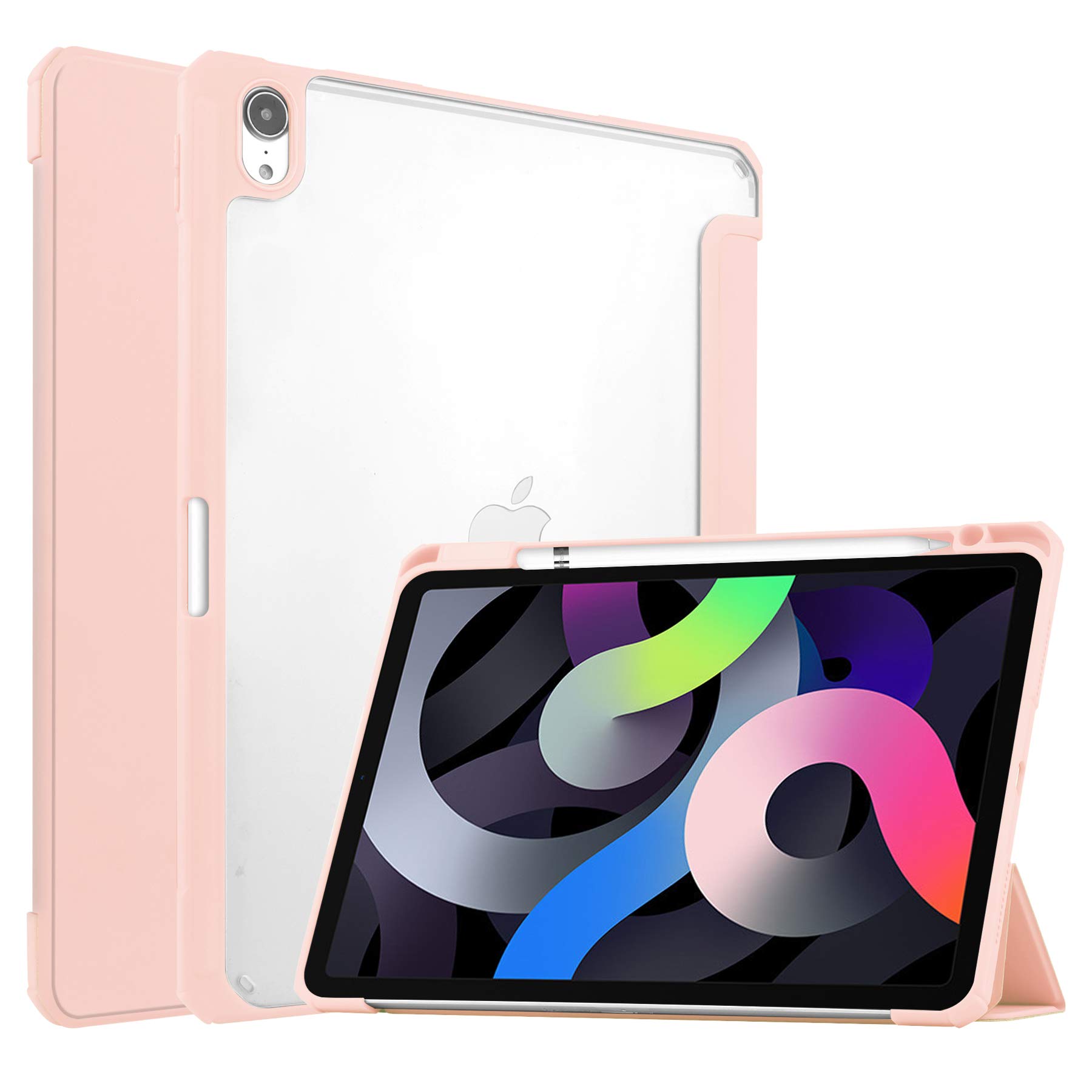 SwooK Case for iPad Air 11-inch M2 (2024), iPad Air 5th Generation (2022) / iPad Air 4th Gen (2020) 10.9 Inch -Shockproof Cover with Clear Back Shell & Pencil Holder (B09B7M4Y8Q) Amazon Price History, Amazon Price Tracker