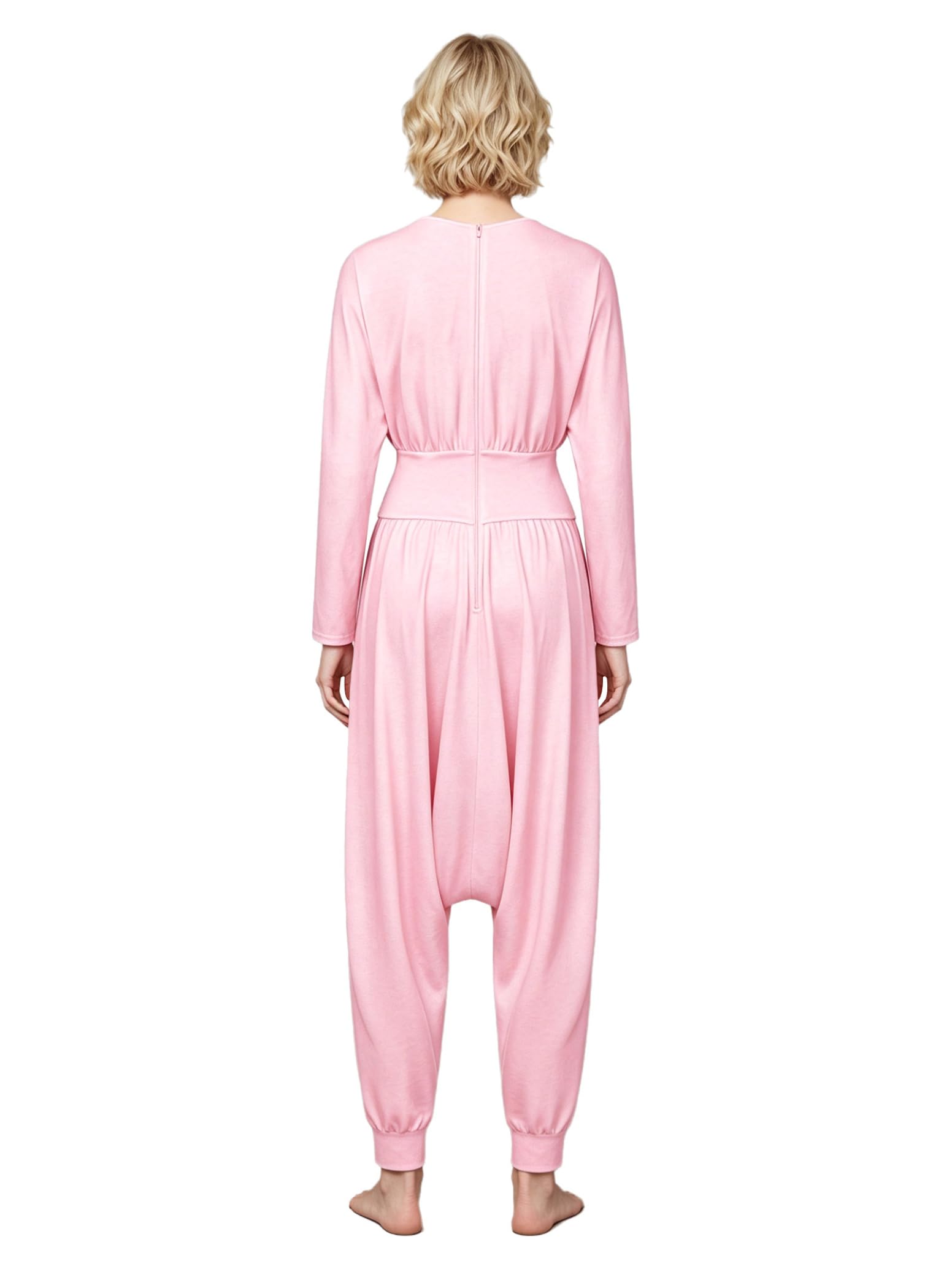 inlzdz Donna Completo Pantaloni Larghi Tuta Larga Adattivo Harem Largo