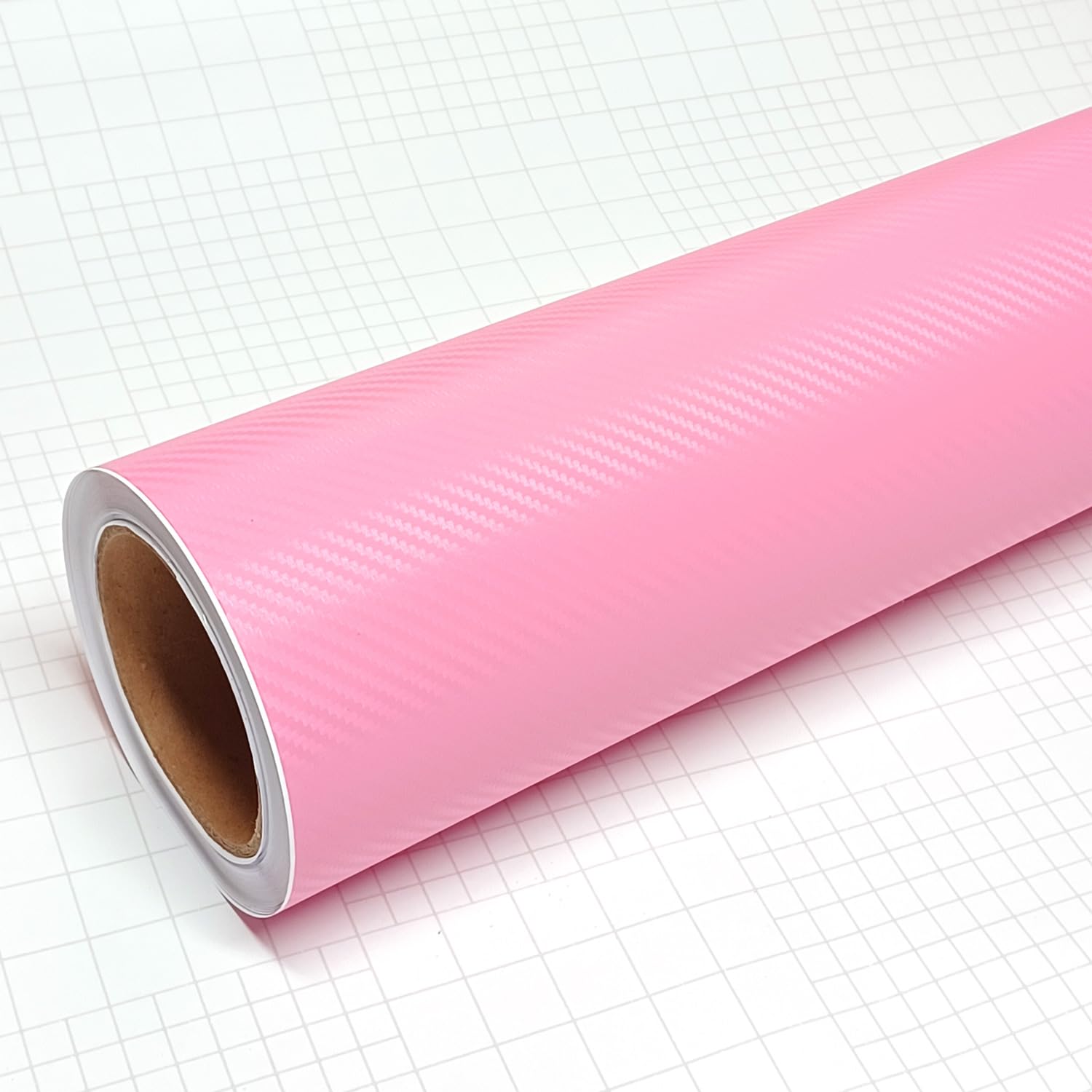 Foglio In Vinile 3D Effetto Fibra Di Carbonio, Tessuto Saia, Autoadesivo, Resistente UV, Rotolo Da 0,3x2,5 M, Per Interni Auto E Oggetti