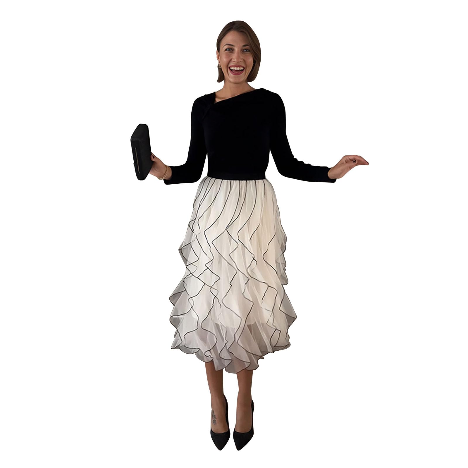 CHICWISHWomen Casual Long Sleeve Pullover Top Side Knot Ruched Blouse Slim Fitted Basic Solid Knit Tops Fall Trendy