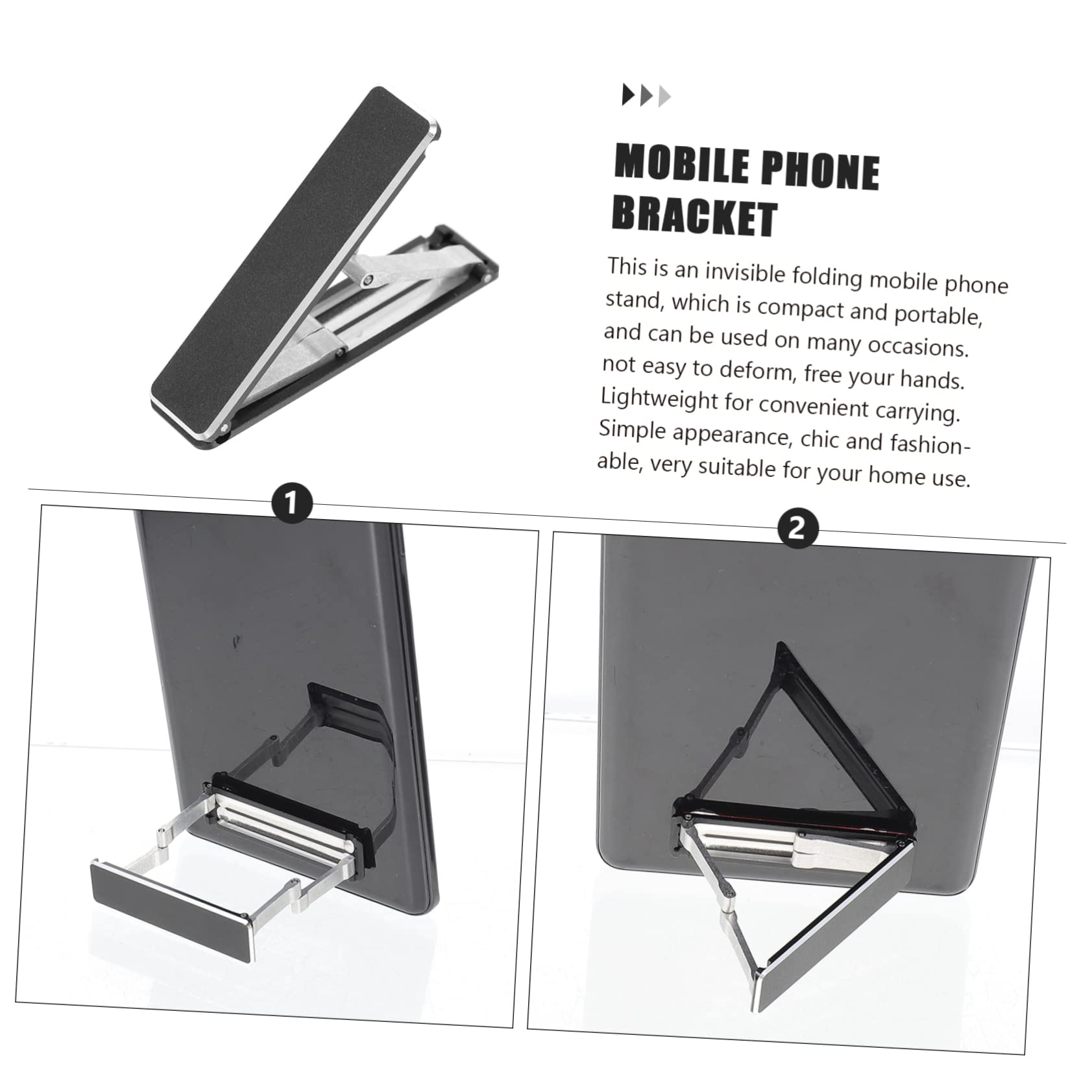 Hemobllo 4pezzi Supporto Telefonico Invisibile Supporto Portatile Per Smartphone Design Ultra Sottile Per Ufficio e Casa Compatibile Con La Maggior Dei Cellulare