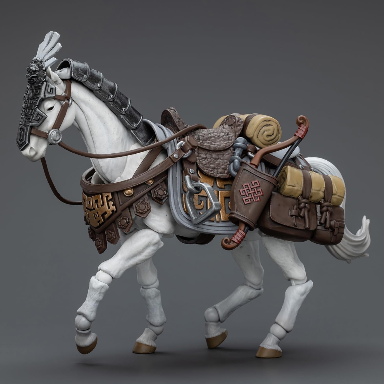 HiPlay JoyToy Ancient Military Collectible Figure: White Feather Armored Horse 1:18 Scale Action Figures JT6045 - Image 2