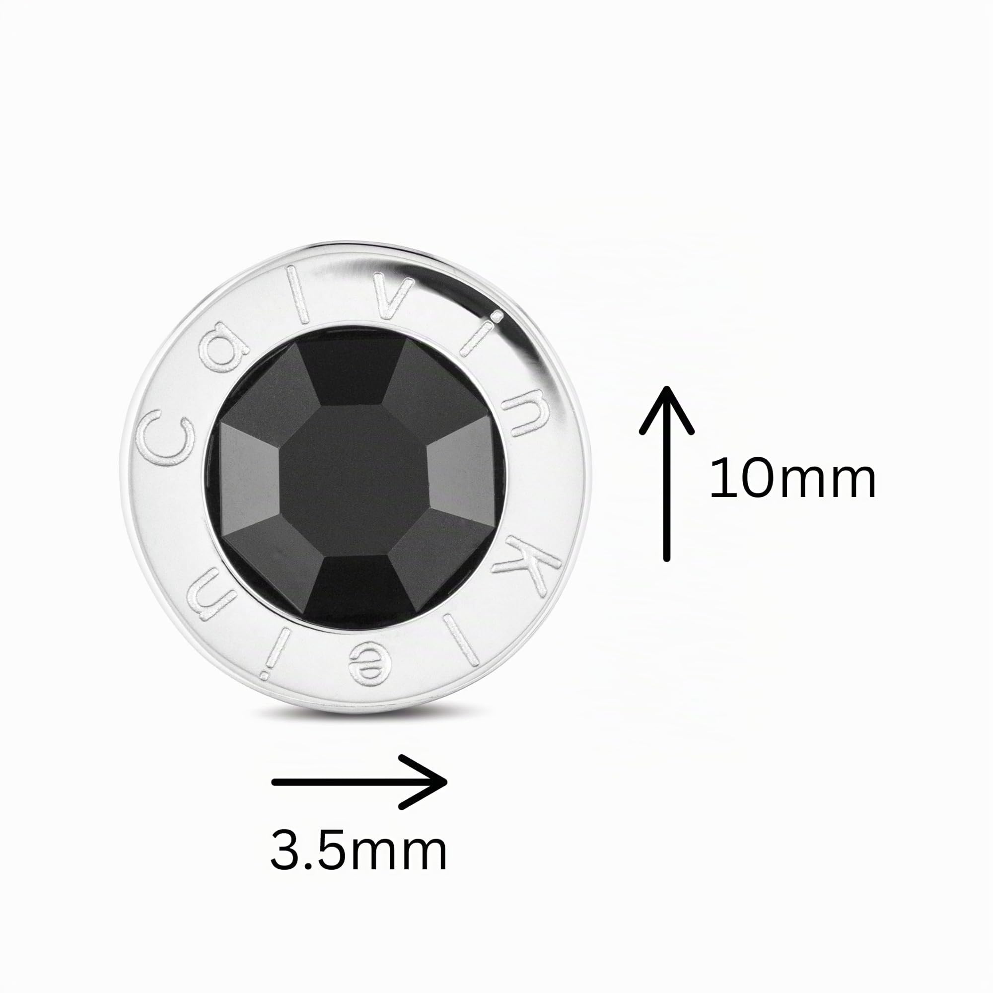 Calvin Klein Pendientes de botón para Hombre Colección LATCH de Acero inoxidable
