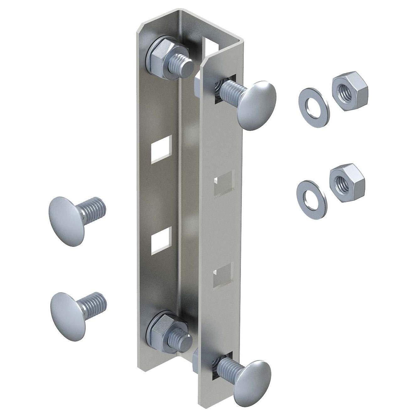 Unión recta VUS3 V2A para accesorios de fijación y soporte de bandejas