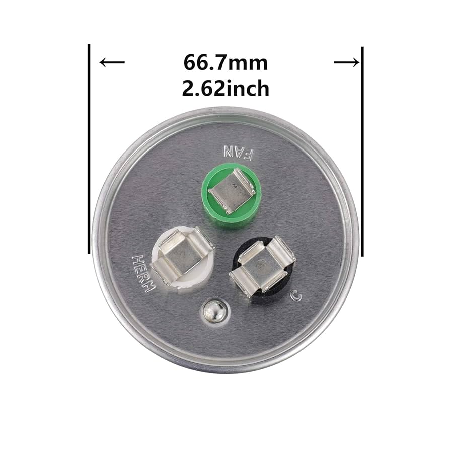 BOJACK 80+5 uF 80/5 MFD ±6% 370/450 V AC CBB65 Dual Run